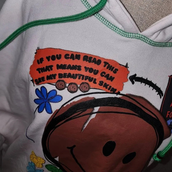 Forever 21 X Ron Bass 1984 Womens‎ Love Graphic Hoodie Sweatshirt 1X - Picture 3 of 7